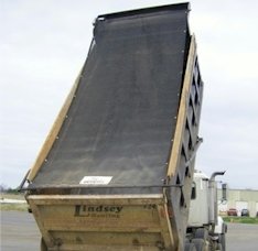 7 x 18 Mesh Dump Truck Tarp w/ Flaps