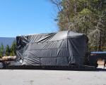 Lightweight Lumber Tarp 24' x 27' - 8' Drop Flatbed Tarp Ripstop (87 lb) BLACK