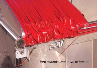 Mountain Tarp N Go Side-Drop Electric Cable Systems w/ Vinyl Tarp for 102