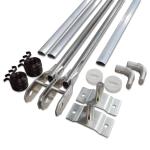 4 Spring Aluminum Arm Kit (Pin to Pin) - Tarp Bow and Pivot Pin Sets for widths up to 95