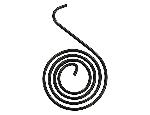 3011876 Buyers Tarp Spring 5/8-inch Black Side-Mount Spiral