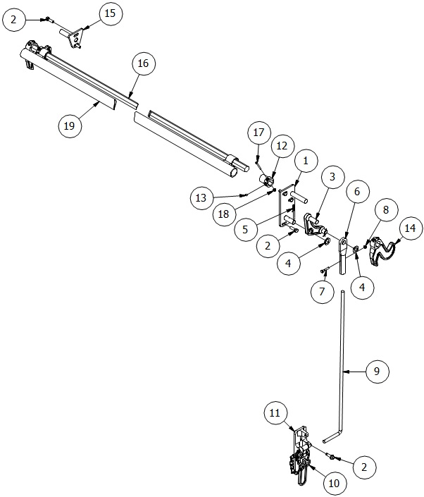 Michel's (OEM) Dura-Flip Rear Lock Assembly Parts