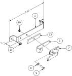 Michel's (OEM) Side Roll Crank Handle Holder Assembly Parts