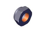 Roll-Rite (OEM) 100700 Nut, 1/2 Nylock Jamb Nut Zinc