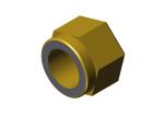 Roll-Rite (OEM) 18587 Nut, 5/8 -10 Grade 8 Yellow Zinc Nylon Insert Lock Nut