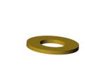 Roll-Rite (OEM) 18588 Washer, 5/8 - 1 1/2 Yellow Zinc Extra Thick Thru Hardened Grade 8 Flat Washer