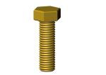 Roll-Rite (OEM) 18738 Bolt, 5/8-11 x 2 Hex Head Grade 8 Yellow Zinc