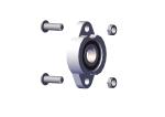 Roll-Rite (OEM) 31050 Bearing, 3/4 Flanged Axle Bearing with bolts