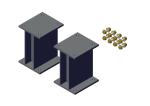 Roll-Rite (OEM) 39053 Tower, Tower Height Extender (set)