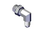 Roll-Rite (OEM) 39098 Adapter, 90 #4 Male Tube to #6 Adj Male Oring