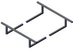 Roll-Rite (OEM) 46164 Bracket, Mounting Narrow for 3 Narrow Profile Sliding Pivots - Set