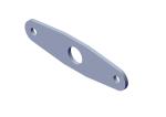 Roll-Rite (OEM) 47962 Plate, Knuckle Pin Plate w/o Pin (Double Ended, Al)