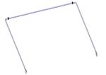 Roll-Rite (OEM) 76730 Bow Set, Tension Bow - 103 1/2 Wide Top Tube w/ 98 Long Side Arms