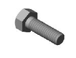 Agri-Cover 10895 5/16 x 1 Zinc Plated Hex Bolt