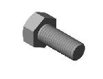 Agri-Cover 10898 5/16 x 3/4 Zinc Plated Hex Bolt