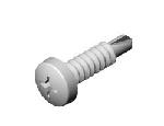 Agri-Cover 10914 1/4 x 1 Zinc Plated Self-drilling Phillips Screw