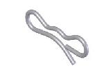 Agri-Cover 60036 5/8 x 1-13/32 Zinc Plated Bow-Tie Pin