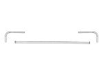 Mountain K0960 3-Piece Steel Crossover Bar Assembly