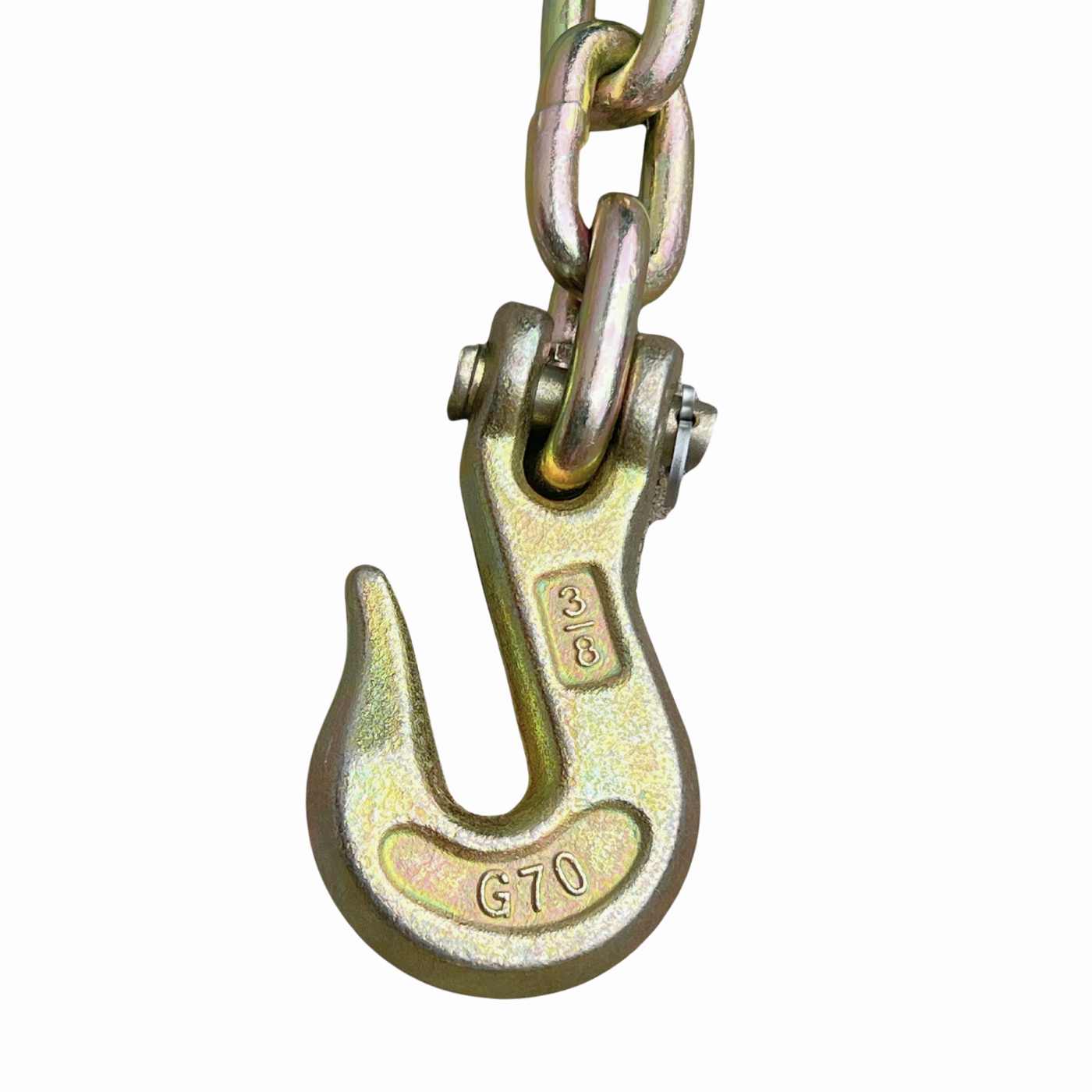 3/8" x 20 Transport Chain with Grab Hooks G70 6,600 lb. WLL