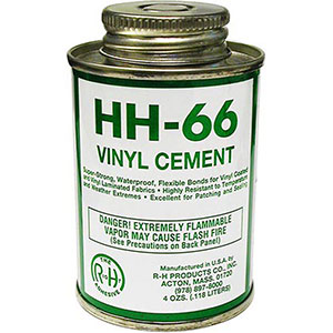 Vinyl Tarp Repair Kit - 3 x 5 vinyl patch plus Vinyl Cement
