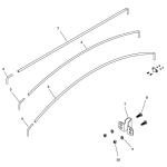 1106968 Shur-Co (OEM) Galv Bow Shank & Bracket Kit - 12 Rise