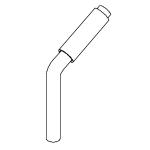 1119231 Shur-Co (OEM) X-Wide Bow Shank - 12 Rise - 127-1/2 to 141