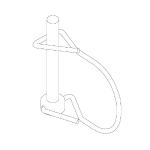 1706506 Shur-Co (OEM) Wire Lock Pin - 5/16 x 1-1/2 - SS