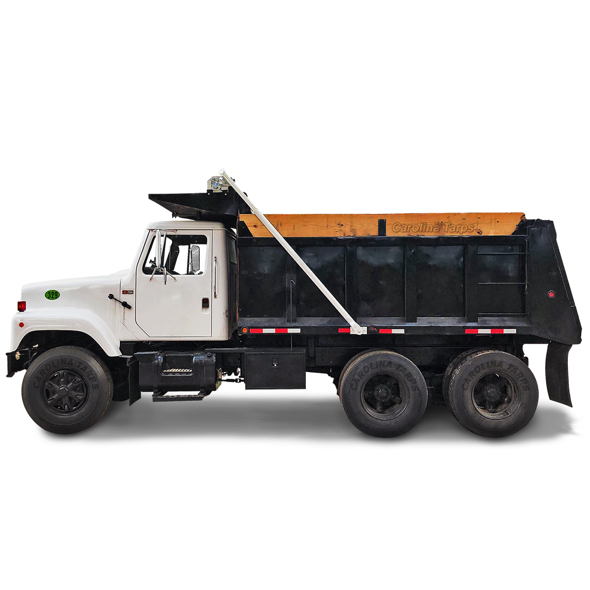 Electric Tarp System for Dump Trucks - ALUMINUM 4 Spring Tarp Kit for Beds Up to 24 Long and UNDER 95" Wide