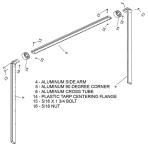 Aluminum Tarp Bow Set for widths up to 95