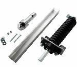 Mountain K0205 Hex Chrome Thru-The-Rail Underbody Assembly with Arm Connector Plug, Driver Side