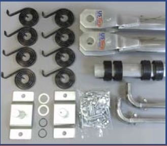 US Tarp 11564 Complete Arm Kit for 4-Spring Aluminum System (up to 24')
